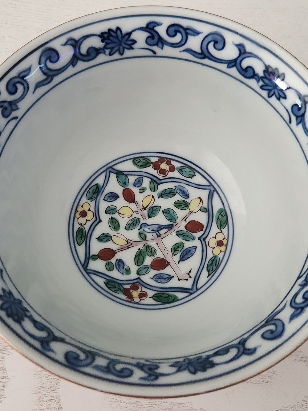 Japanese Tachikichi Porcelain Bowl Hand Painted